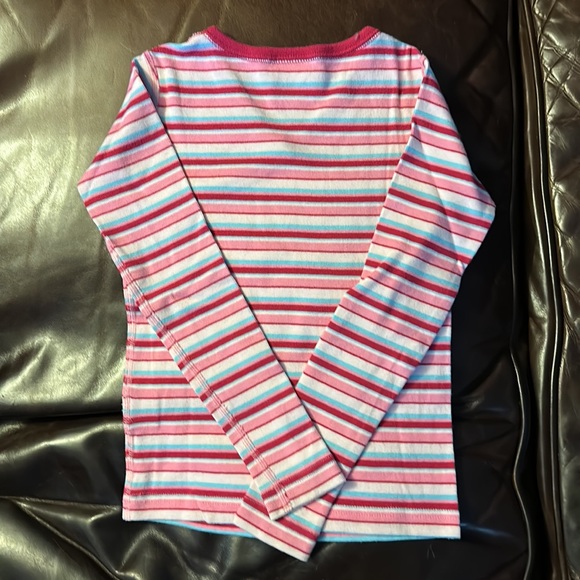 EUC Hanna Andersson girls’ pajamas, pink stripes, size 120 (6-7) - Picture 4 of 8